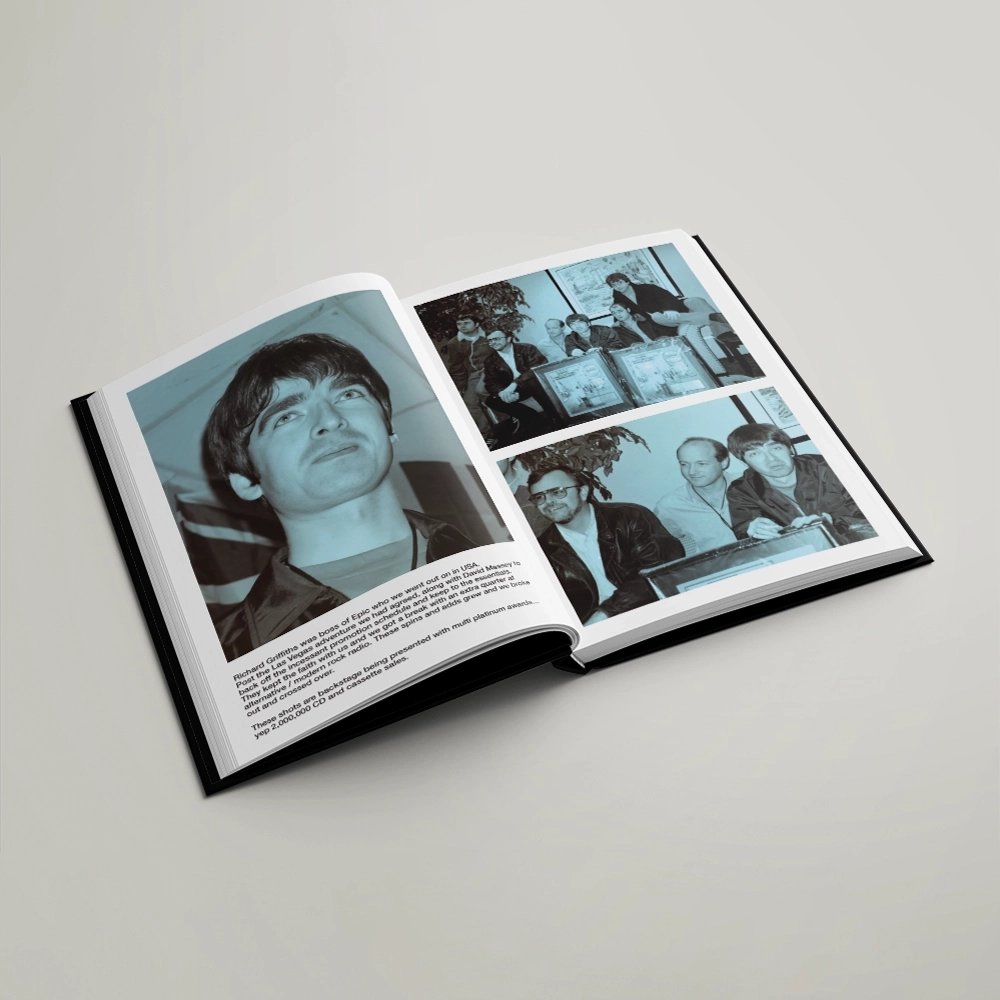 OasisDefinitely book, inside spread