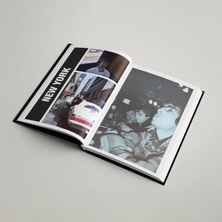 OasisDefinitely book, New York spread