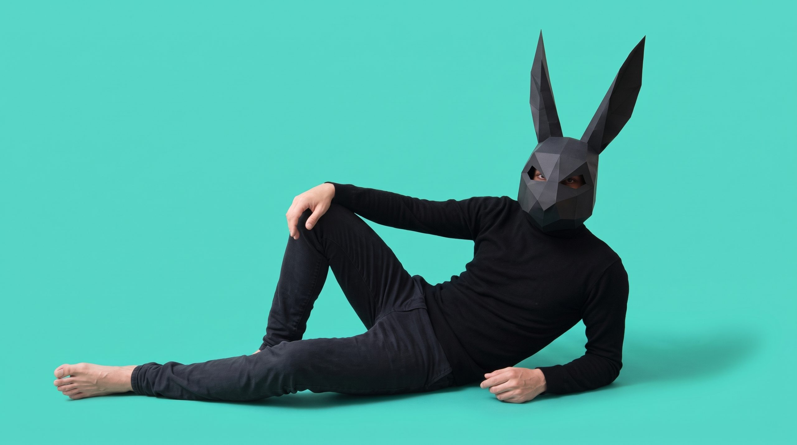 The Clever Rabbit lying down, waiting to hear from you